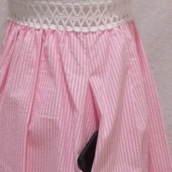 Lilly Pulitzer Alivia Havana Pink Yarn Dye Seersucker Dress with Pockets - Picture 7 of 12